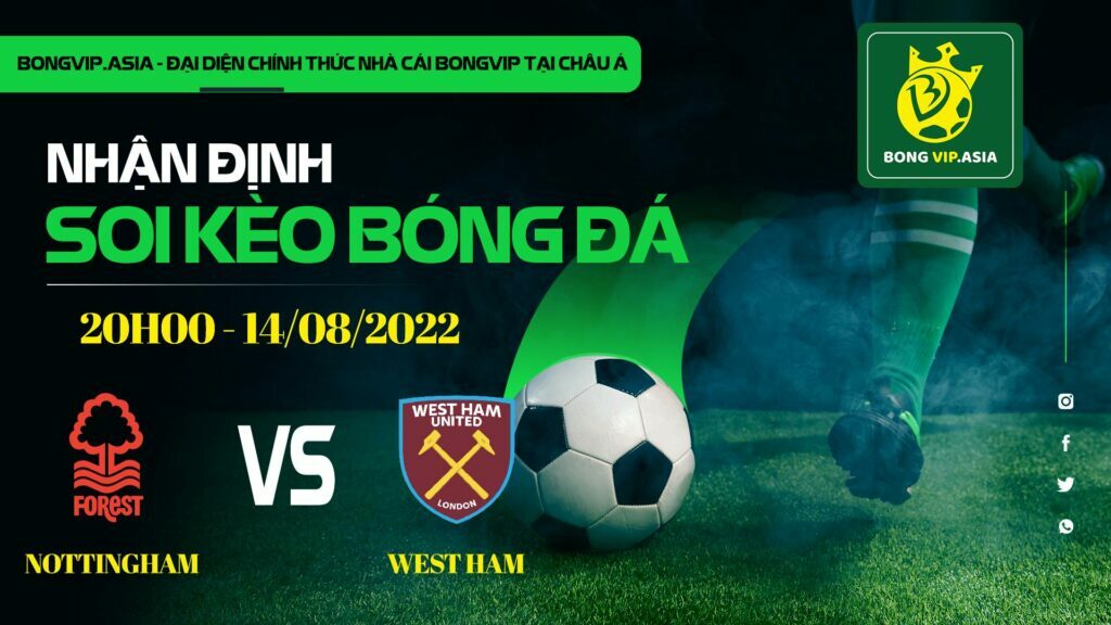 Soi kèo Bongvip Nottingham vs West Ham