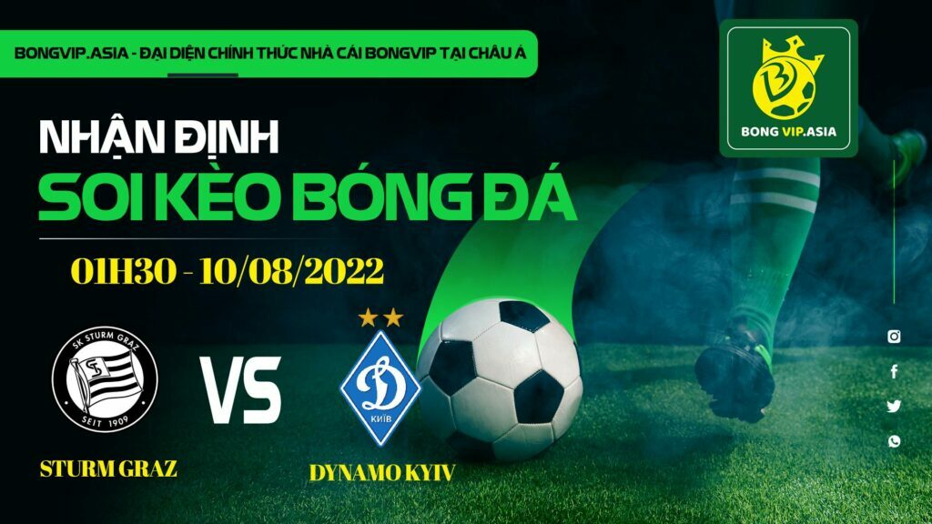 Soi kèo Bongvip Sturm Graz vs Dynamo Kyiv