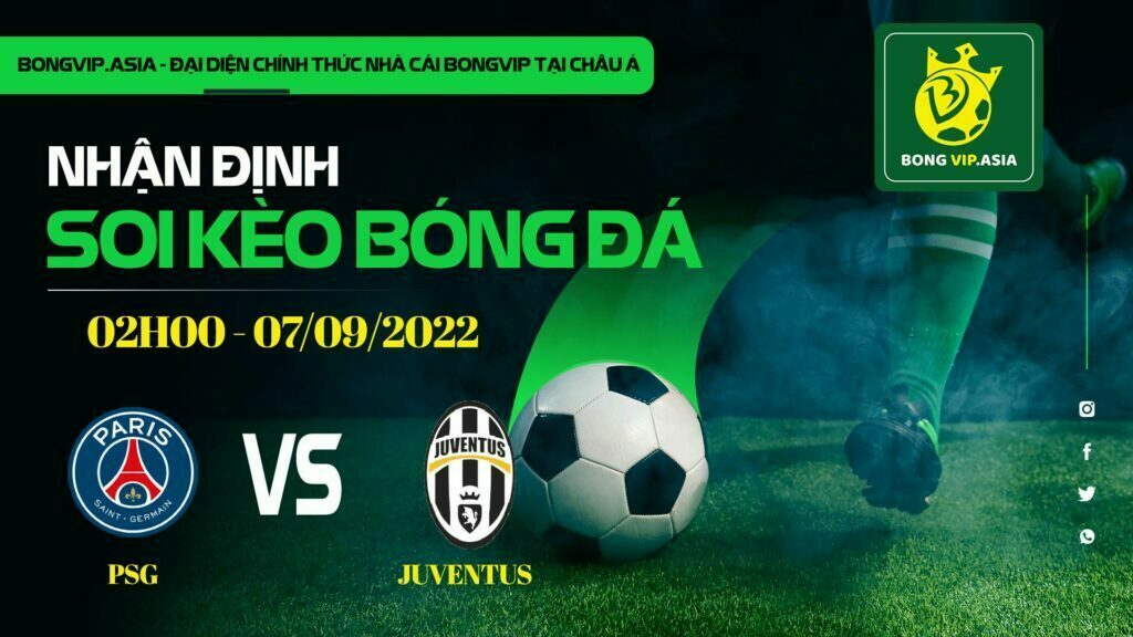 Soi kèo Bongvip Paris Saint Germain vs Juventus