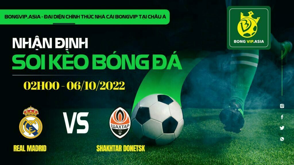 Soi kèo Bongvip Real Madrid vs Shakhtar Donetsk